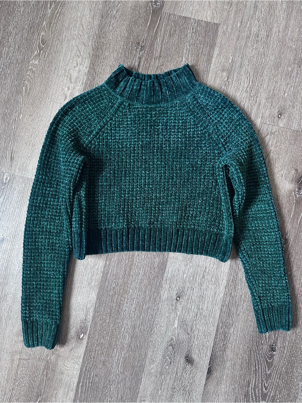 Cropped Chenille Sweater
